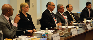 Bank executives from women- and minority-owned banks gather at a recent meeting at OCC Headquarters.