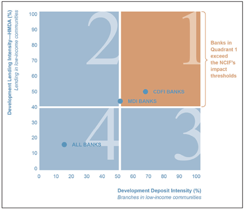 Figure 2: NCIF’s Social Performance Metrics Illustrated by Quadrants