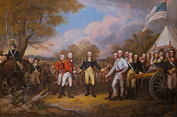 Surrender of General Burgoyne - John Trumbull, 1826