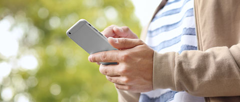 Phone in hand Phone in hand