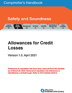 New Comptroller's Handbook: Allowances for Credit Losses Cover Image