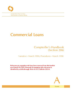 Comptroller's Handbook: Commercial Loans Cover Image