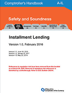 Comptroller's Handbook: Installment Lending Cover Image