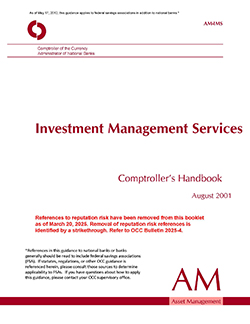 Comptroller's Handbook: Investment Management Services Cover Image