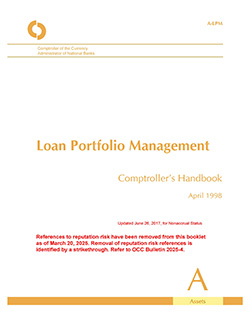 Comptroller's Handbook: Loan Portfolio Management Cover Image