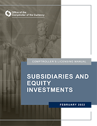 Licensing Manual - Subsidiaries and Equity Investments Cover Image