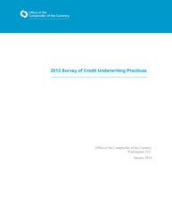 Survey of Credit Underwriting Practices 2013 Cover Image